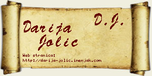 Darija Jolić vizit kartica